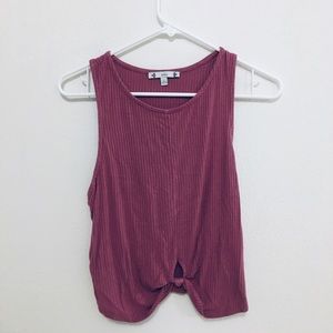 Pink, tank top, knot,